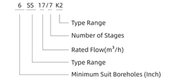 Погружной скважинный насос серии 6SS(K2), Shimge