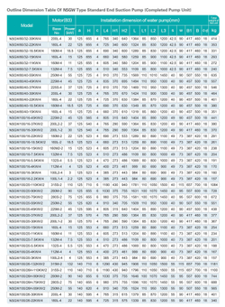 Консольный центробежный насос серии NSGW, Shimge